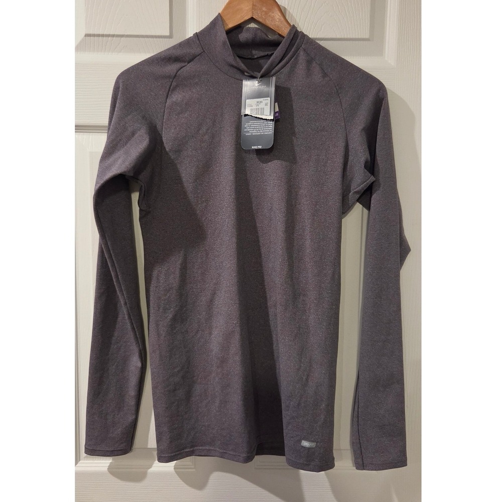Nike Pro Compression Mock Neck Base Layer Shirt Gray NWT Men's XXL Training